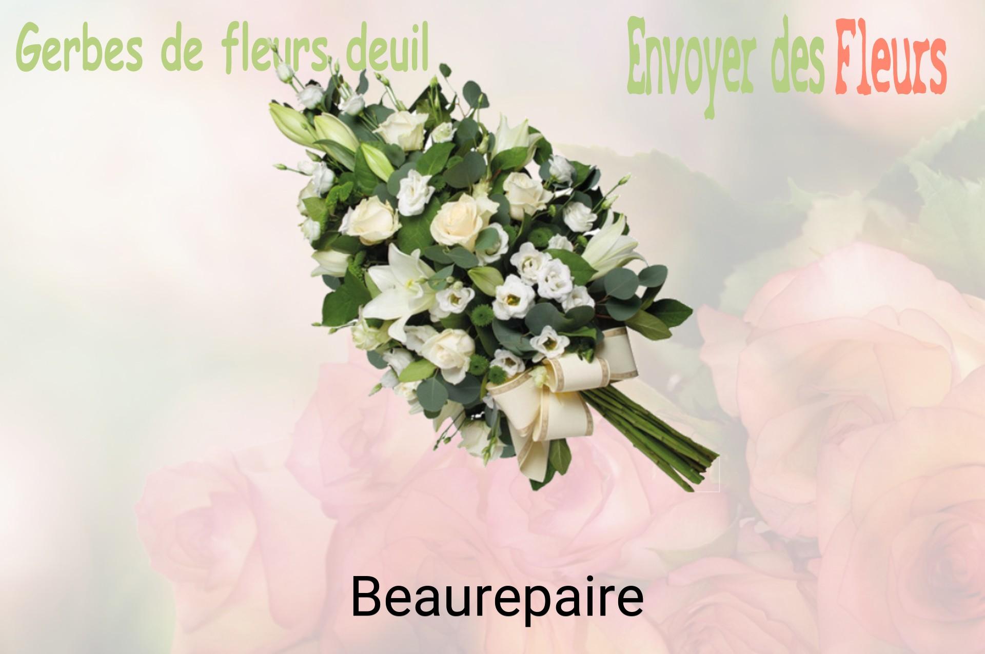 Gerbe de fleurs de deuil livrée à Beaurepaire
